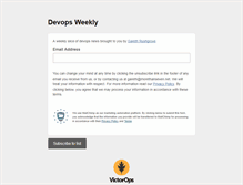 Tablet Screenshot of devopsweekly.com